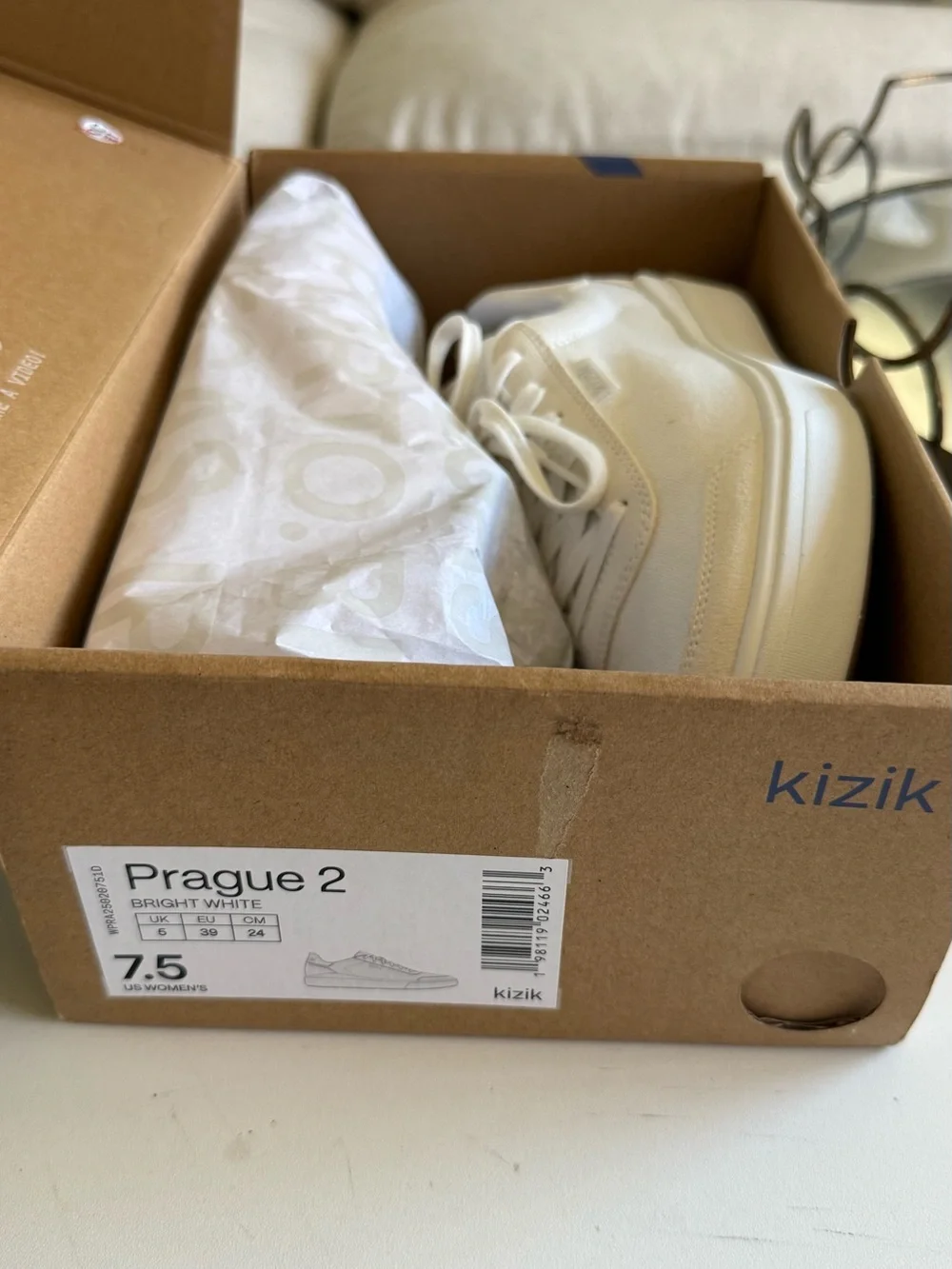 Kizik Women's Prague 2 Casual Sneakers in Cream